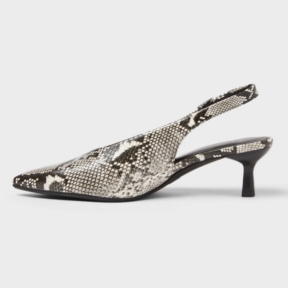 a new day Snakeskin “Samantha” Kitten Heel - Picture 2 of 4